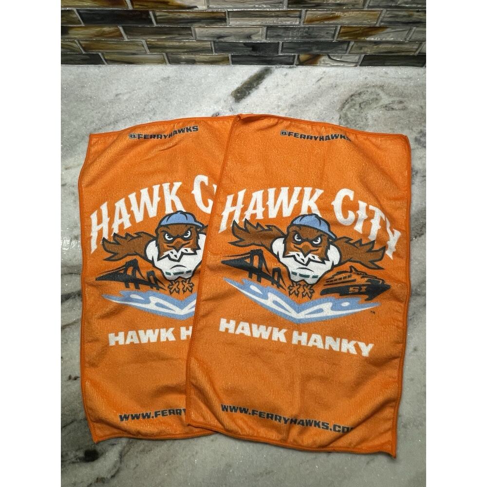Two Staten Island FerryHawks NYC Baseball Hawk Hanky Rally Towel Towels